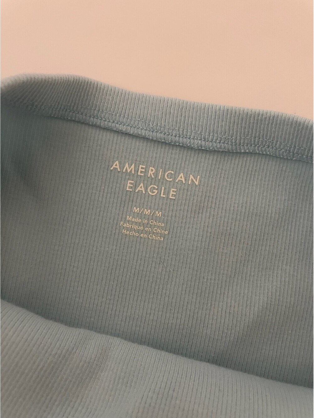 American Eagle Light Blue Ribbed Strapless Romper - Size: M - Stretch - Picture 4 of 9